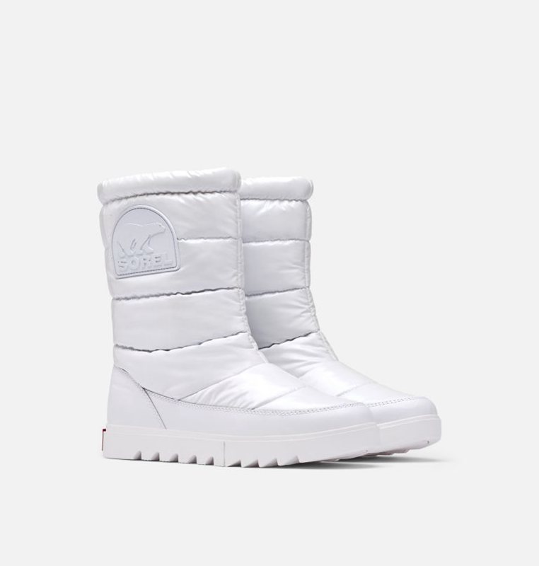 Womens Snow Boots White - Sorel Joan Of Arctic™ NEXT LITE Mid Puffy Low - 657839-HSP